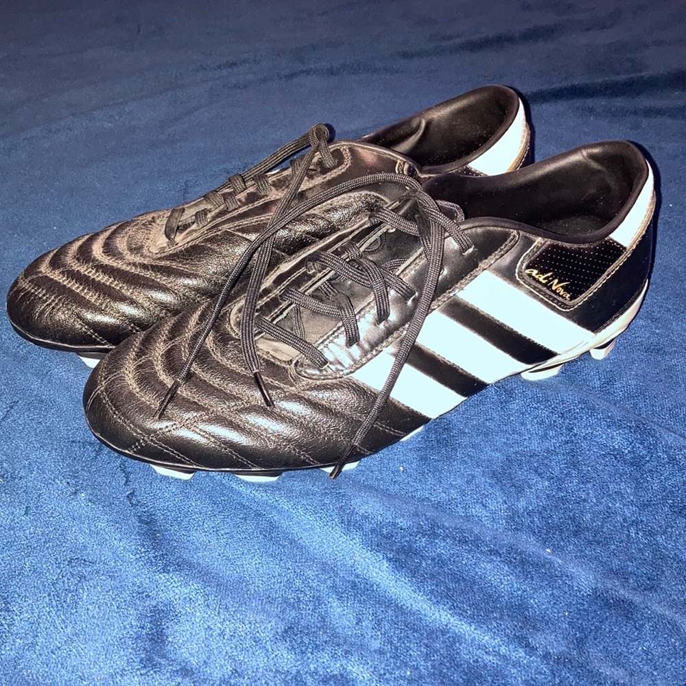 ADIDAS ADINOVA II BLACK GOLD TURF CLEATS